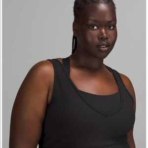Lululemon Power Pivot Tank *Rib, size 6, Black